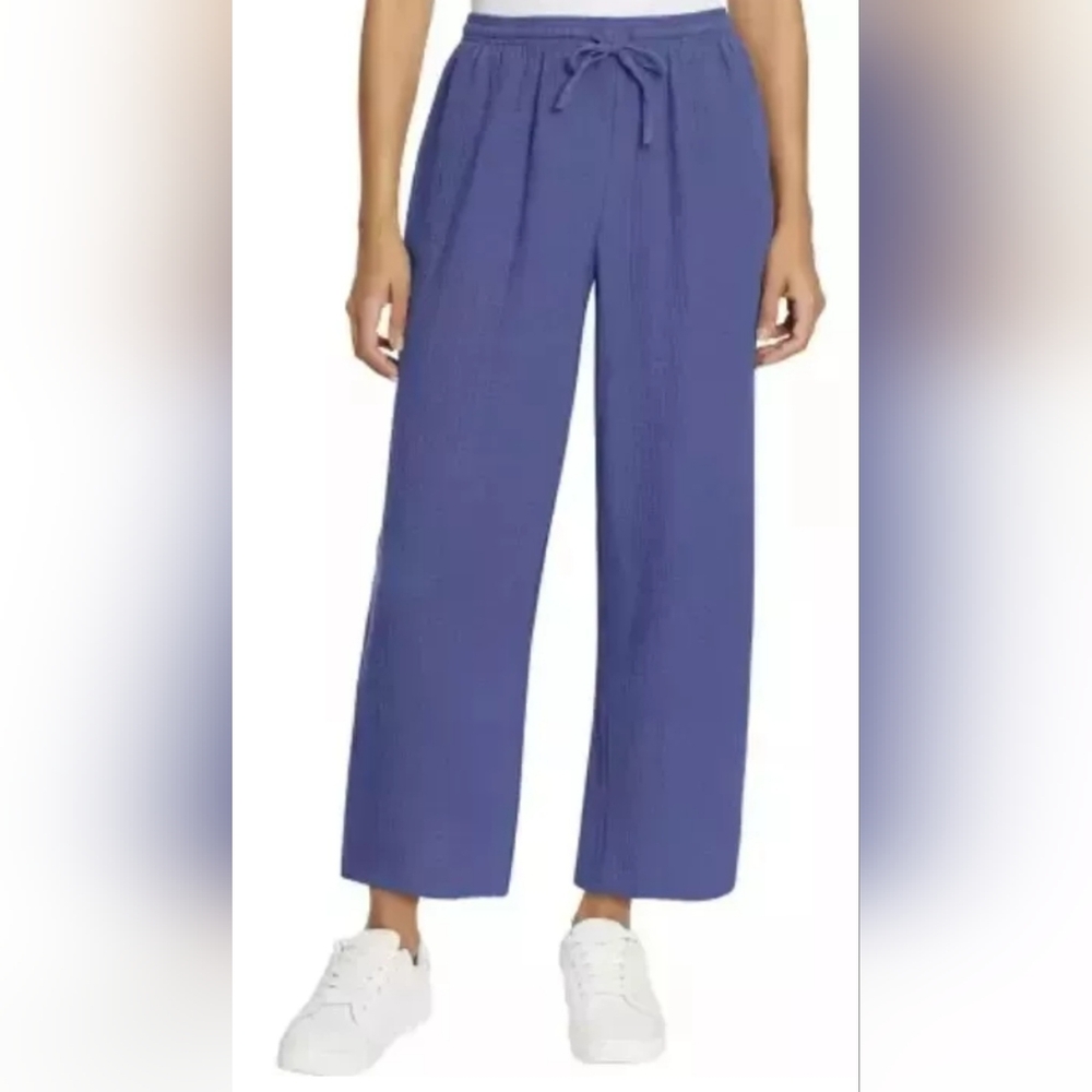 Jessica Simpson Pant Cotton Gauze Wide-Leg Womens